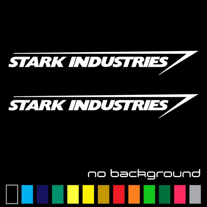 ORACAL (2x) Stark Industries Sticker Vinyl Decal - Marvel Iron Man Avengers Car Window