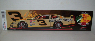 DALE EARNHARDT JR #3 BASS PRO SHOPS 2022 WINCRAFT 3X12 BUMPER STICKER DECAL