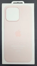 Genuine Apple Silicone Case with MagSafe for Apple iPhone 15 Pro Max, Light Pink