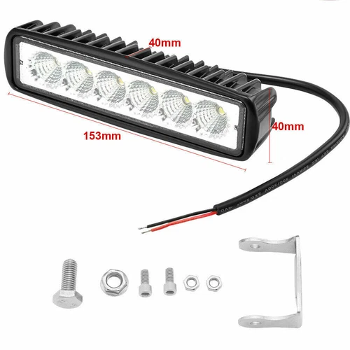 4 x Auto LED Licht Bar 12V 18W 6000K Arbeit Licht Für Auto Motorrad Lkw Anhänger - Bild 7 von 10