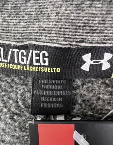 Under Armour Jacket Mens Extra Large 1/4 Zip Gray Black Trim Logo Sports Casual - Picture 7 of 10