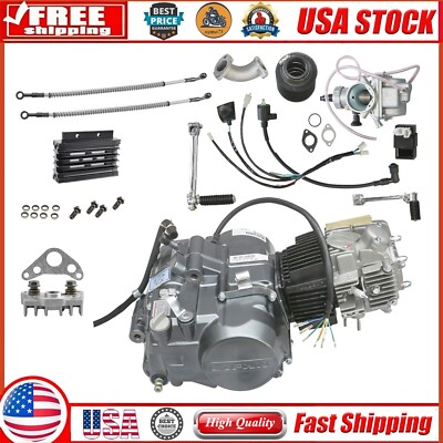 #ad #ad Lifan 140cc Manual Engine Motor amp; Oil Cooler Kit For CT70 CT90 CRF50 Monkey Bike $550.17