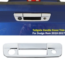 Chrome Rear Trunk Door Tailgate Handle Cover Trim Chrome For Dodge Ram 2010-2017
