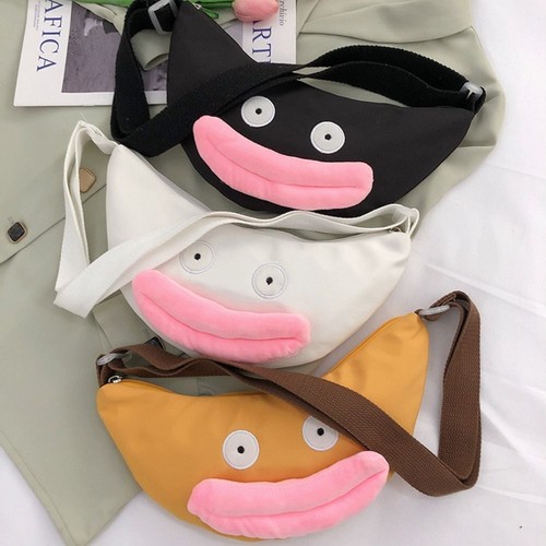 Large Capacity Sausage Mouth Dumpling Bag Funny Messenger Bag Girls eBay