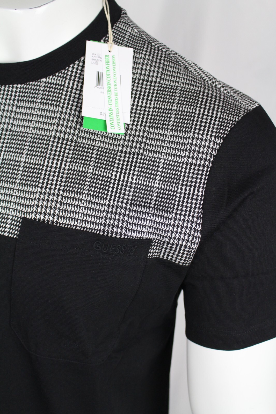 Guess Jeans Men's Brenton Short Sleeve Pocket T Shirt Jet Black eBay