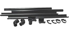 Floplast HALF SHED MINI Guttering Pack (6FT) inc 50mm Downpipes and 76mm