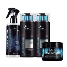 TRUSS Deluxe Prime with Ultra Hydration Plus Shampoo & Conditioner & Net Mask