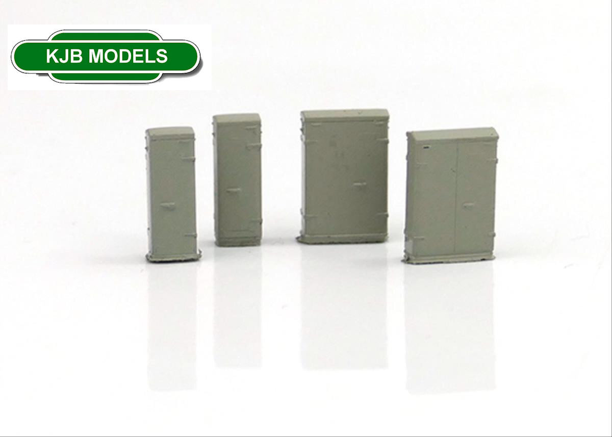 Kestrel GMKD81 Lineside Relay Boxes 4pcs (Pre-Built Scenery) N Gauge Gaugemaster
