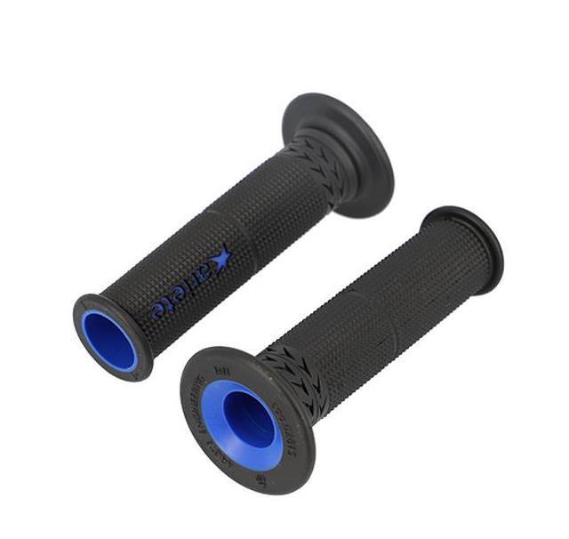 Grip Ariete Estoril noir bleu 120mm élimine les vibrations au guidon