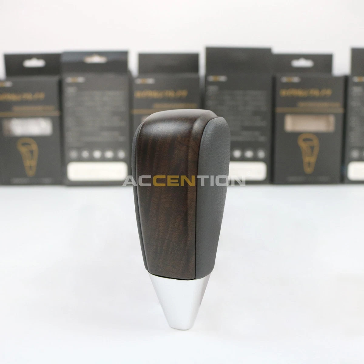 Perilla De Cambio De Marchas Con Veta De Madera Para Fortuner Crown Land Cruiser, Palanca De Cambios Negra 87885542