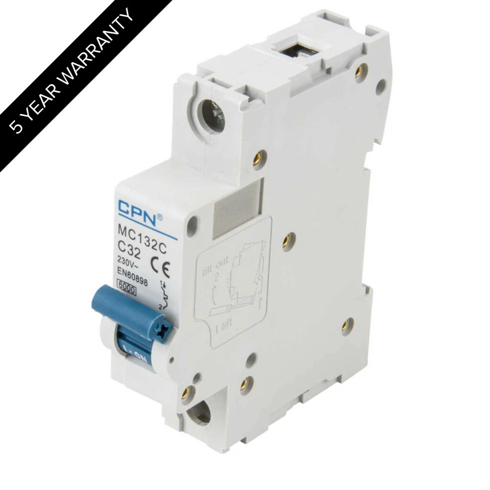 CPN Cudis 32A SP 6kA Type C MCB - MC132C