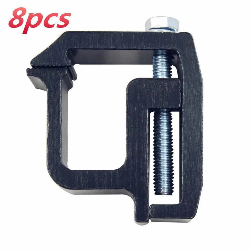 8 abrazaderas de carcasa de bastidor de camión abrazaderas de montaje con recubrimiento en polvo para tapas de camión Foto 3 de 4