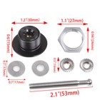 <!--F#f_0-->2PCS Push Button Quick Release Hood Bonnet Pins Lock Clip Car Bumper Latch Kit<!--F/-->