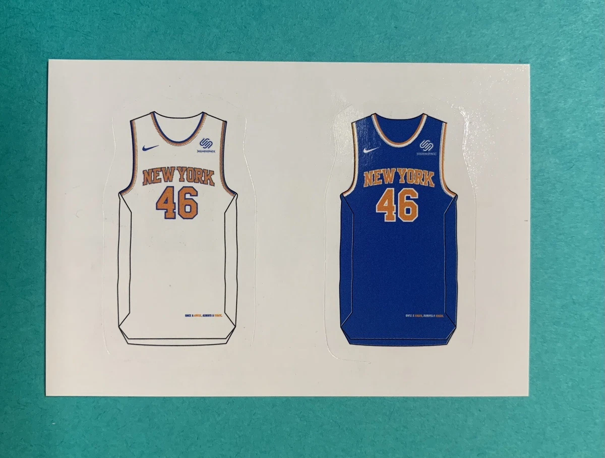 2018 19 Panini NBA New York Knicks Home Away Jersey Sticker 152