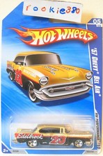 2010 Hot Wheels HW PERFORMANCE 103  '57 CHEVY BEL AIR  EDELBROCK GOLD/BLACK