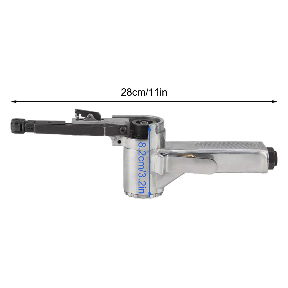 Air Belt Sander Grinder w/ Sanding Belts for Compressor Pneumatic Tools 10x330mm