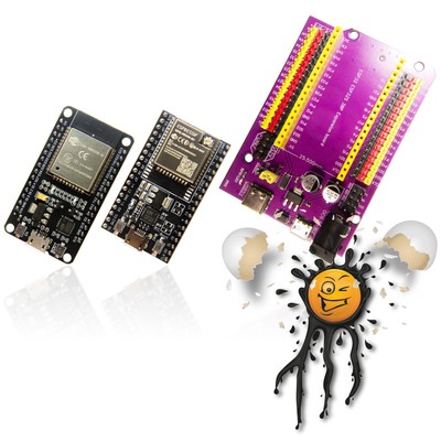 ESP32 38 Pin WROOM32 WROOM32U USB-Micro CH9102 32Mb/4MB Development Adapter