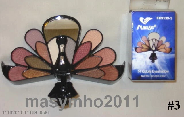 CLOSEOUT 5 NEW 'AMUSE' CONVERTIBLE COMPACT 14 x MULTI COLOR EYESHADOW JEWEL TONE - Image 3 of 4