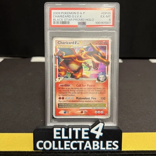 Promo - Black Star WOTC - Charizard G LV. X DP45 Holo - PSA 6
