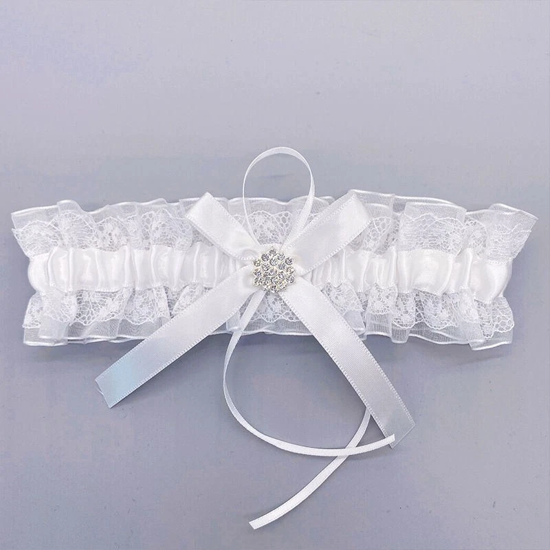 Personalised Wedding Garter - Something Blue Bride Lingerie - Choose 20 Colours - Image 3 of 4