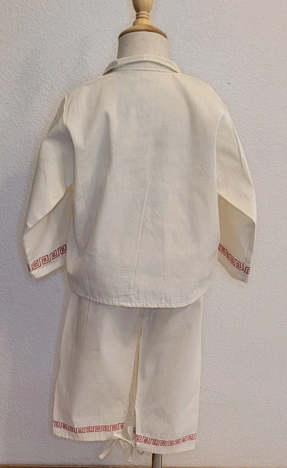 Traje Sz 4 de Manta Virgen De Guadalupe Y Juan Diego 2 Pcs Kids Embroidery Cotto - Image 3 of 4