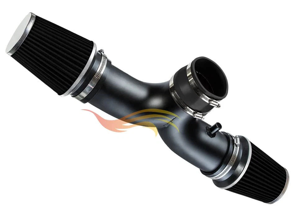 RW BLACK 2000-2002 Dodge Durango/Dakota 3.7L/4.7L Dual Twin Air Intake +Filter - Image 2 of 3