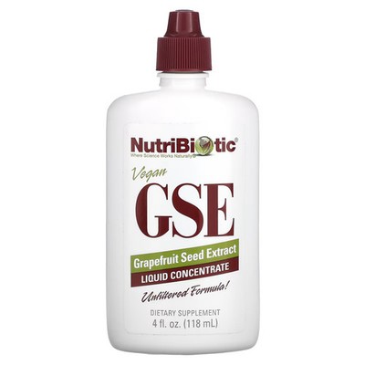 2 X NutriBiotic, Vegan GSE Grapefruit Seed Extract, Liquid Concentra-Worldwide