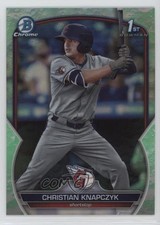 2023 Bowman Draft Chrome Lunar Glow Refractor Christian Knapczyk #BDC-180 11s9