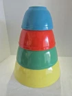 Vintage Pyrex Primary Colors Nesting Mixing Bowls Set Of 4