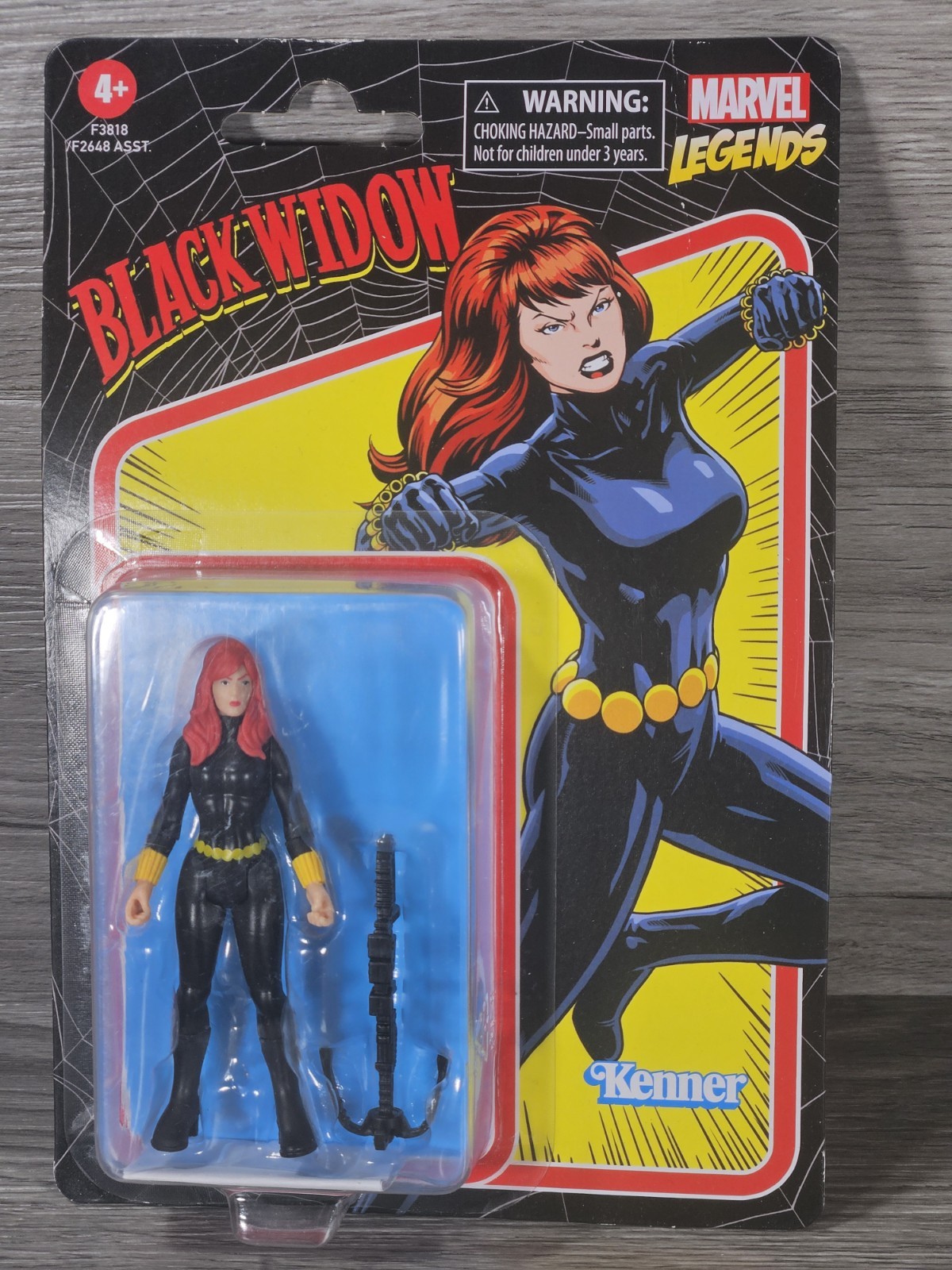 Marvel Hasbro Legends Series 3.75 Inch Retro Collection Black Widow Figure
