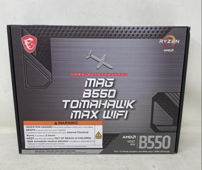 MSI MAG B550 Tomahawk MAX WiFi Gaming Motherboard AMD Ryzen 5000, AM4, DDR4, ATX
