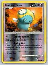 Dunsparce Reverse Holo Common Platinum 73/127 MP Pokemon Card TCG
