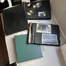4 VTG  1930's- 50's US Pilot Photo Albums - Planes, Travel, Documents, Letters