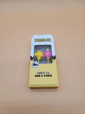 Peanuts New 2024 Woodstock and Flower 4Ft USB-C to USB-C Cable 