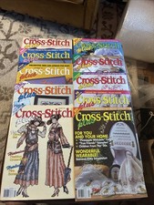 The Cross-stitch Plus 1990-1992 Magazine Lot Of 10 Uncut Or Used No Writing