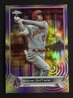 2022 Topps Chrome Sonic - Shohei Ohtani #1 Purple & Yellow Sonic Pulse  /299