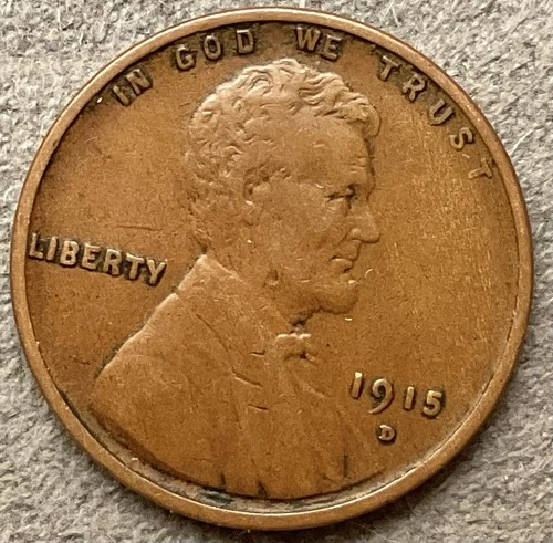 1915-D  Lincoln Wheat Cent - [F/VF] Fine/Very Fine - Better Grade ~ B521