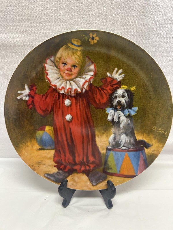 Vintage Plate # 753E “Tommy the Clown” Limited Edition Collector Plate 1982 Reco