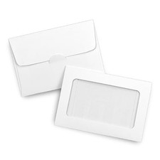 Gift Card Envelopes with Clear Window, Pack of 100 Blank Small Envelopes for