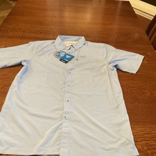 Columbia Men  s PFG Slack Tide  Camp Shirt Vented, Fishing, Blue, LT, NEW