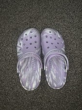 Purple and White Swirl Pattern Crocs Classic ...