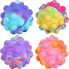 Pop Fidget Toys Its Ball Toy 4 PCS 3D Stress Balls It Pop Fidgets Pack Party Fav