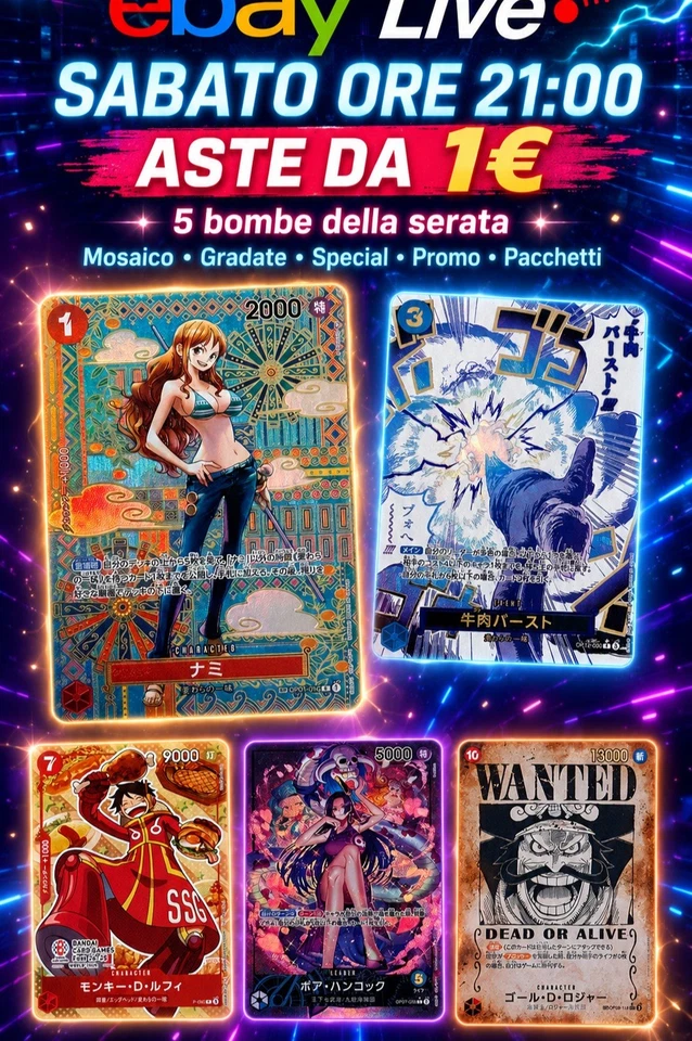 [Evento Speciale] ONE PIECE 💣 ASTE DA 1€ | MOSAICO, GRADATE, SPECIAL