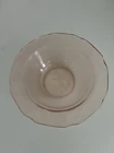 Vintage Tiara Child's Pink Depression Glass Mother Goose Nursery Rhymes Bowl 6”