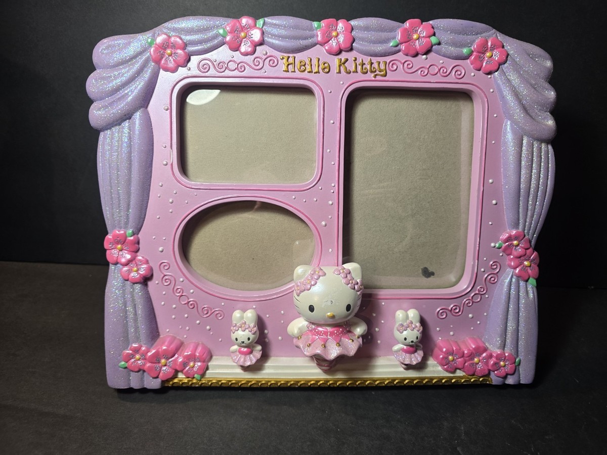 Hello Kitty Vintage Ballet & 2 Rabbits Photo Picture Frame 2001