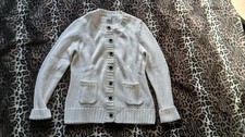 weiße Strickjacke cecilia classics S Weste
