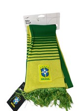 Nike Brasil National CBF Fútbol Equipo Canarinho Bufanda Verde Amarillo Rayas
