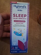 Hyland's Kids Sleep Calm  Immunity Melatonin Sugar-Free Ages 2 4 Oz Grape