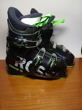 Rossignol Comp J Ski Boots Size 22.5 265mm Black Neon Green