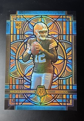 2025 Panini Mosaic Oversized - Stained Glass Prizm Shedeur Sanders #7 (RC)